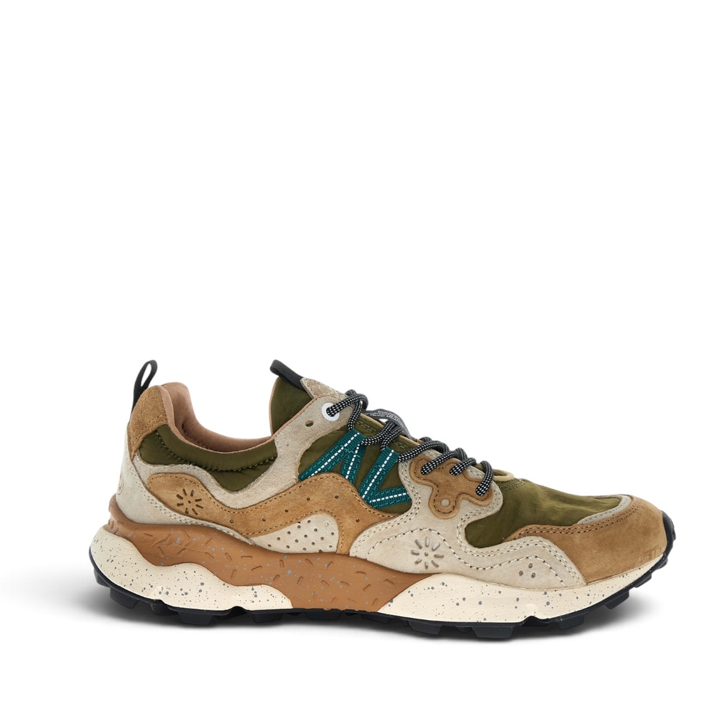 Flower Mountain Yamano 3 man suede/nylon cream-brown-taupe