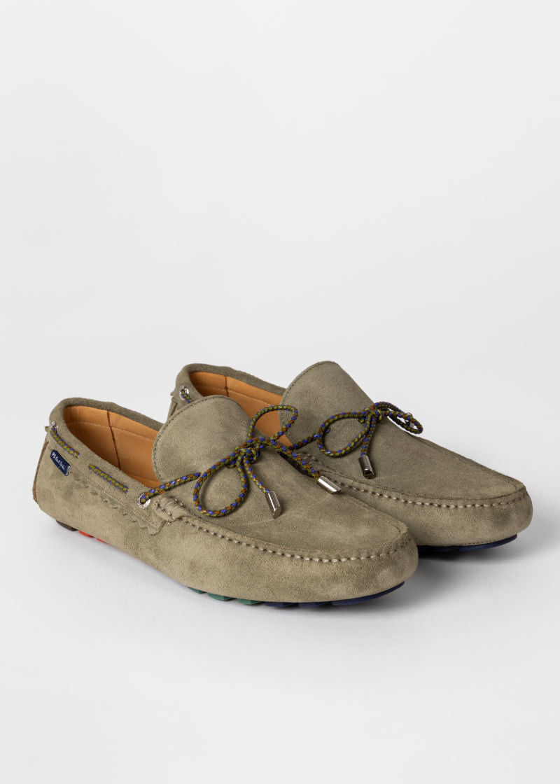 Paul Smith Springfield light green suede leather
