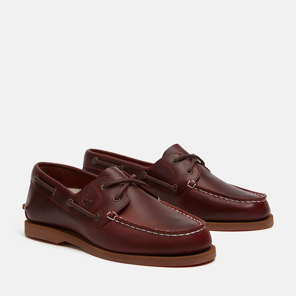 Timberland Classic boat shoe burgundy full grain