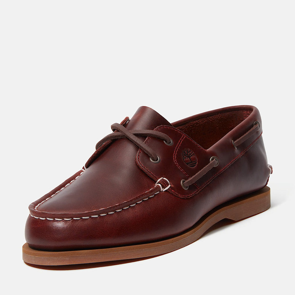 Timberland Classic boat shoe burgundy full grain