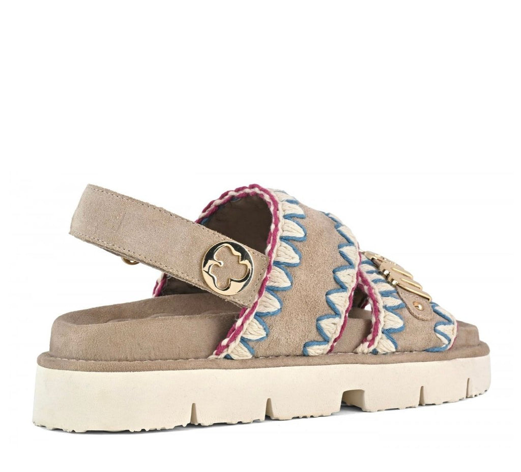 Mou Bio sandal overstitch PSAN