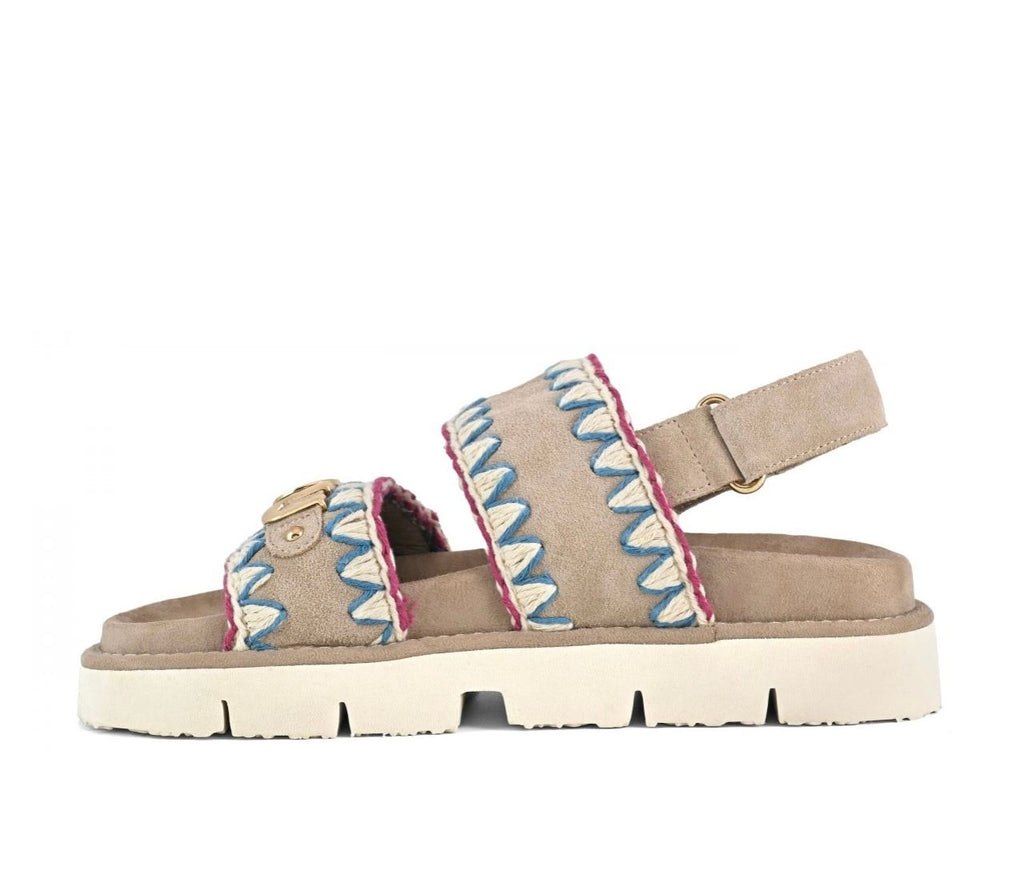 Mou Bio sandal overstitch PSAN