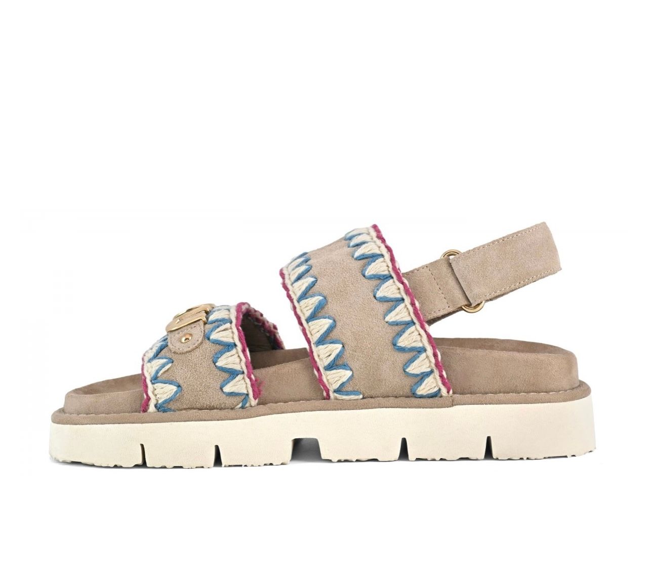 Mou Bio sandal overstitch PSAN