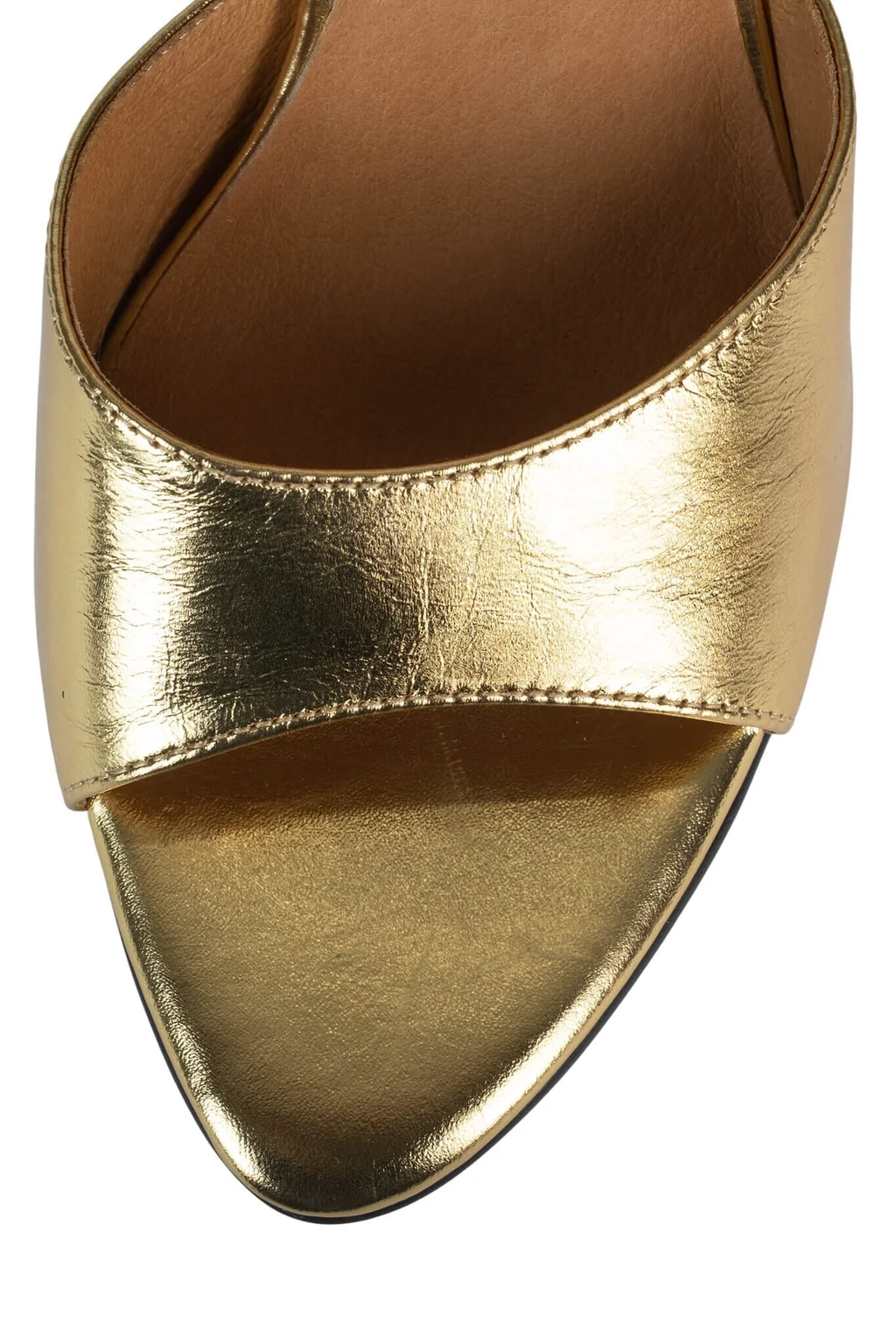 Jeffrey Campbell Agent gold crinkle metallic