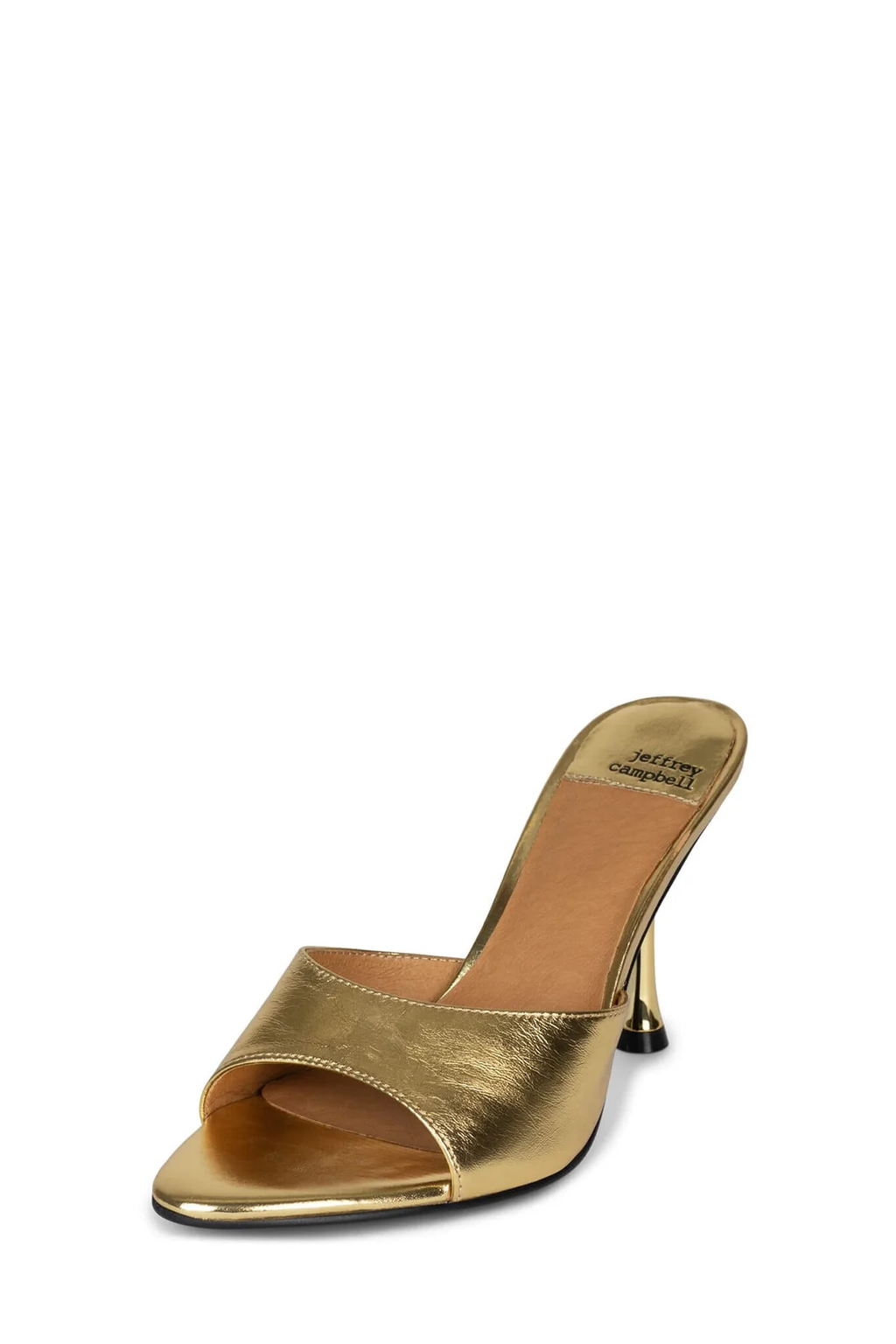 Jeffrey Campbell Agent gold crinkle metallic