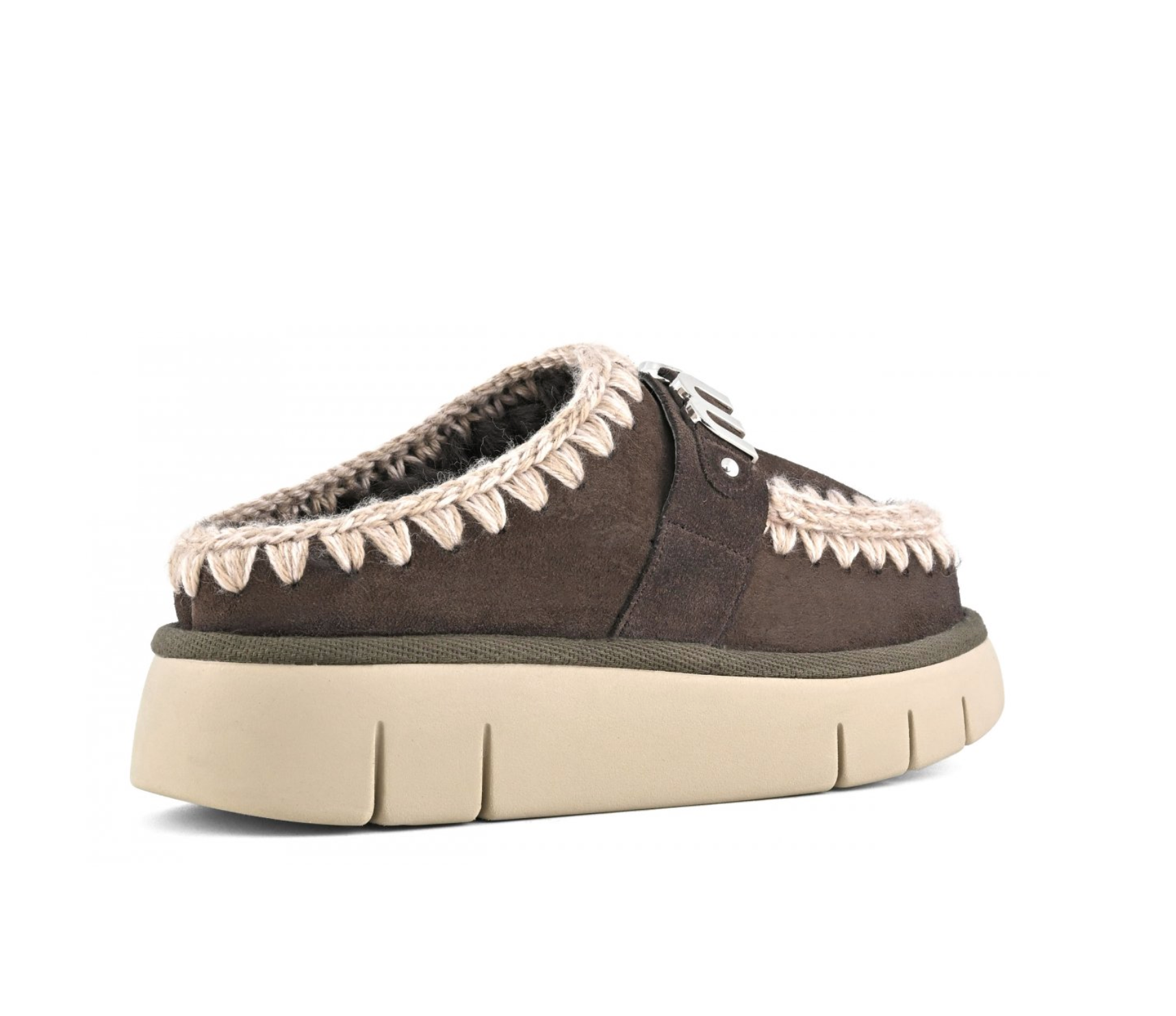 Mou Bounce Clog metal logo Mocha