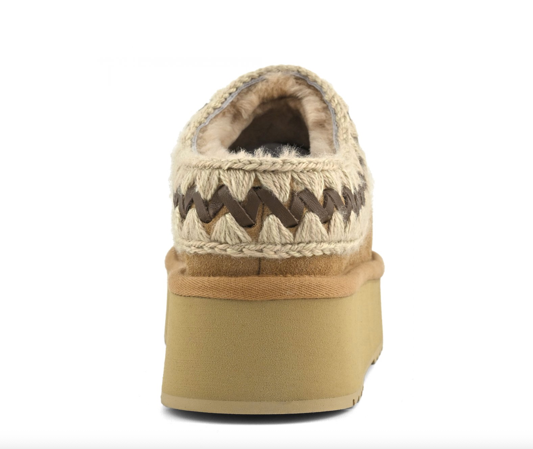 Mou Platform Clog suede leather st savana