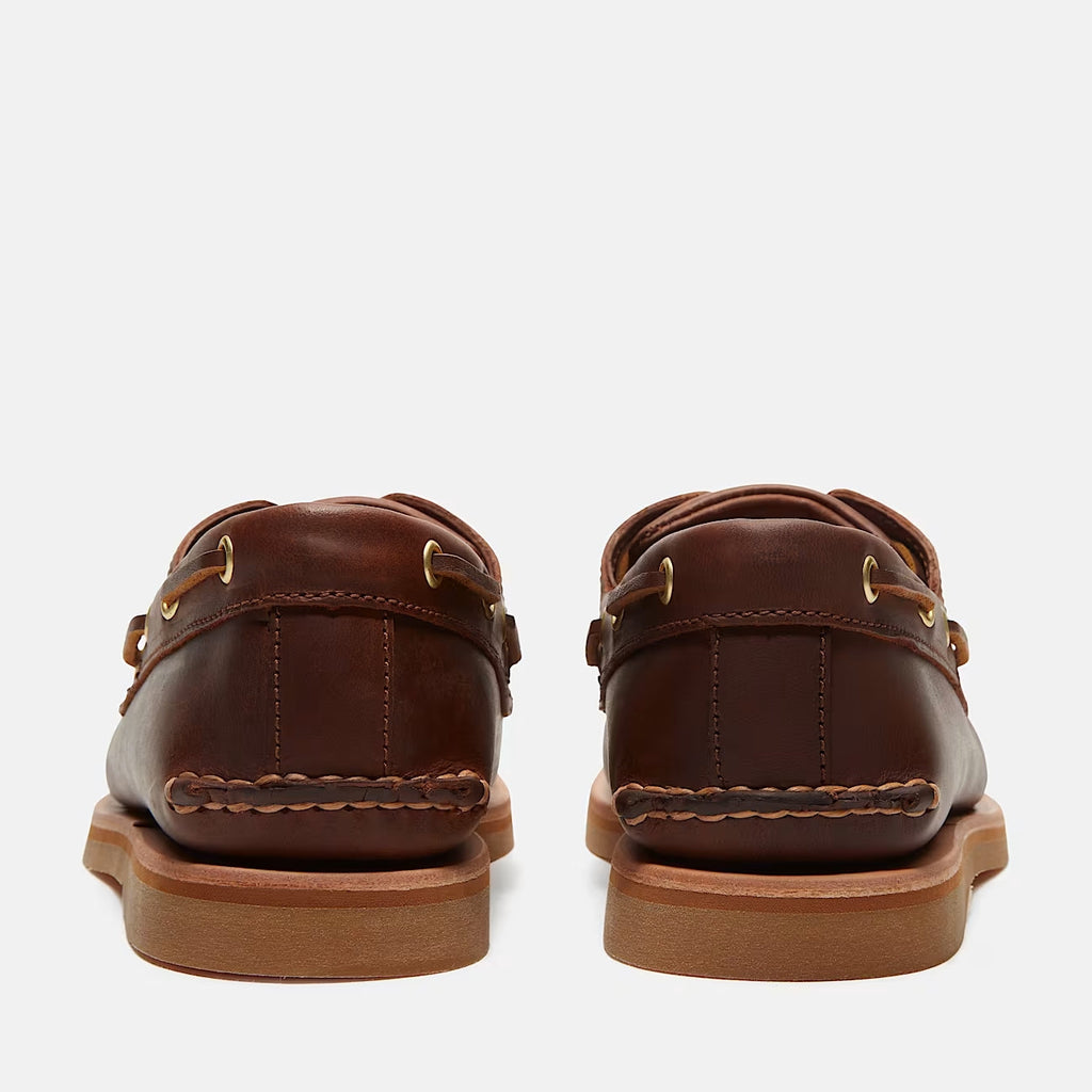 Timberland Crafted boat boat  shoe medium brown full grain