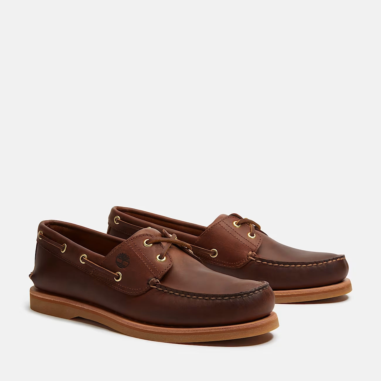 Timberland Crafted boat boat  shoe medium brown full grain