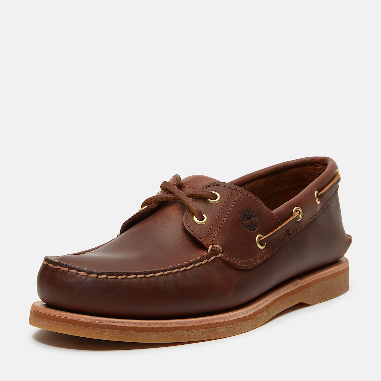 Timberland Crafted boat boat  shoe medium brown full grain