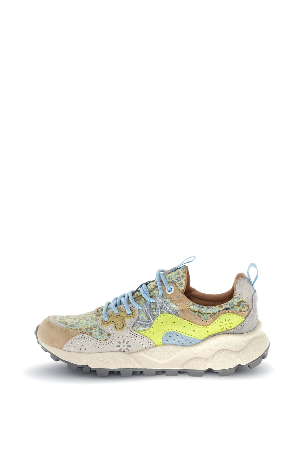Flower Mountain Yamano 3 woman cream - white - yellow fluo
