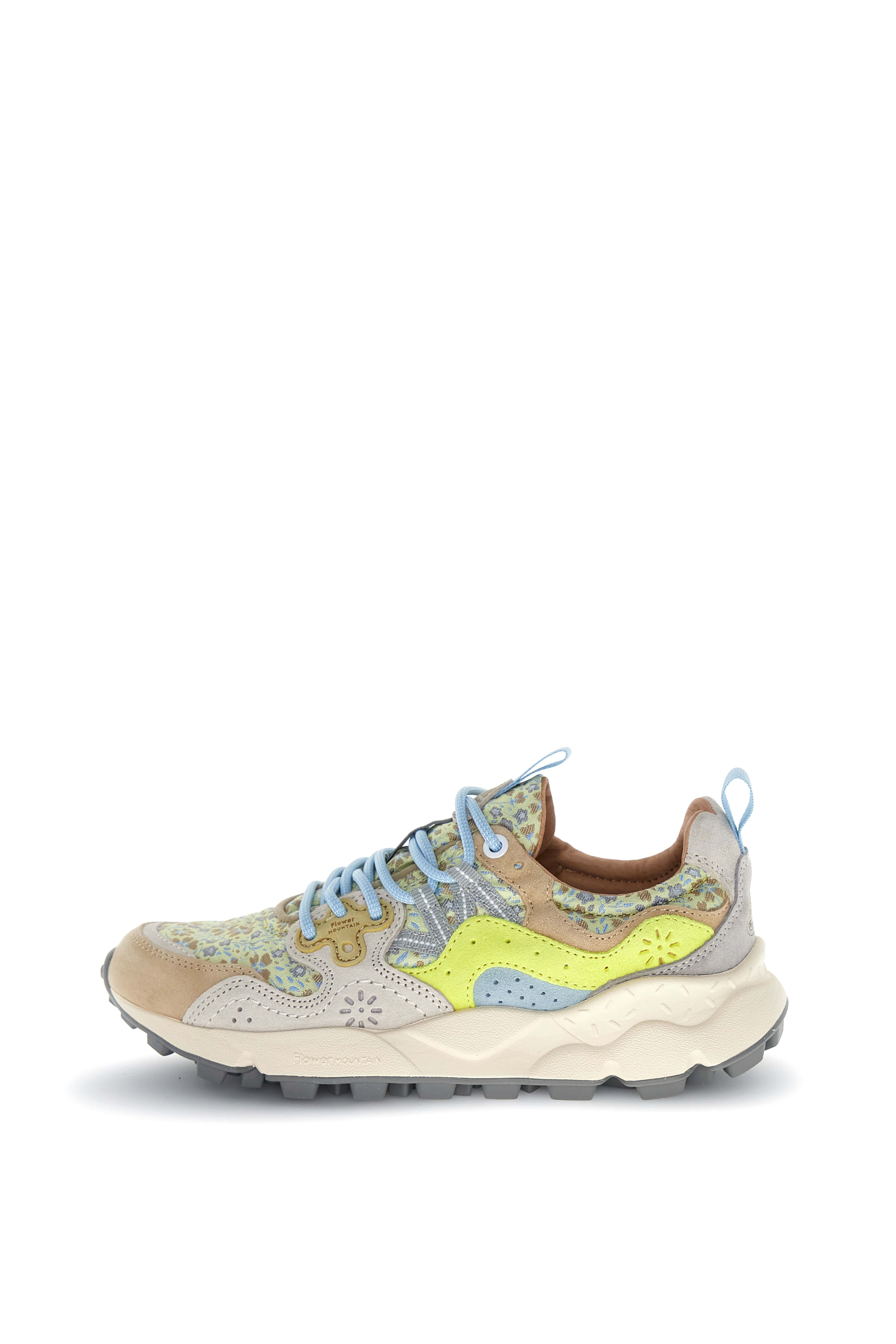 Flower Mountain Yamano 3 woman cream - white - yellow fluo
