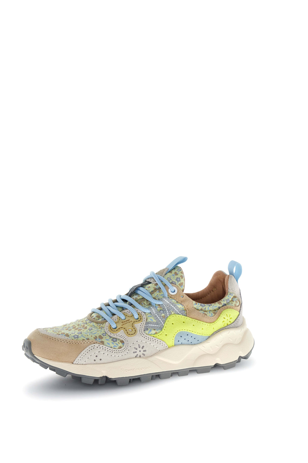 Flower Mountain Yamano 3 woman cream - white - yellow fluo