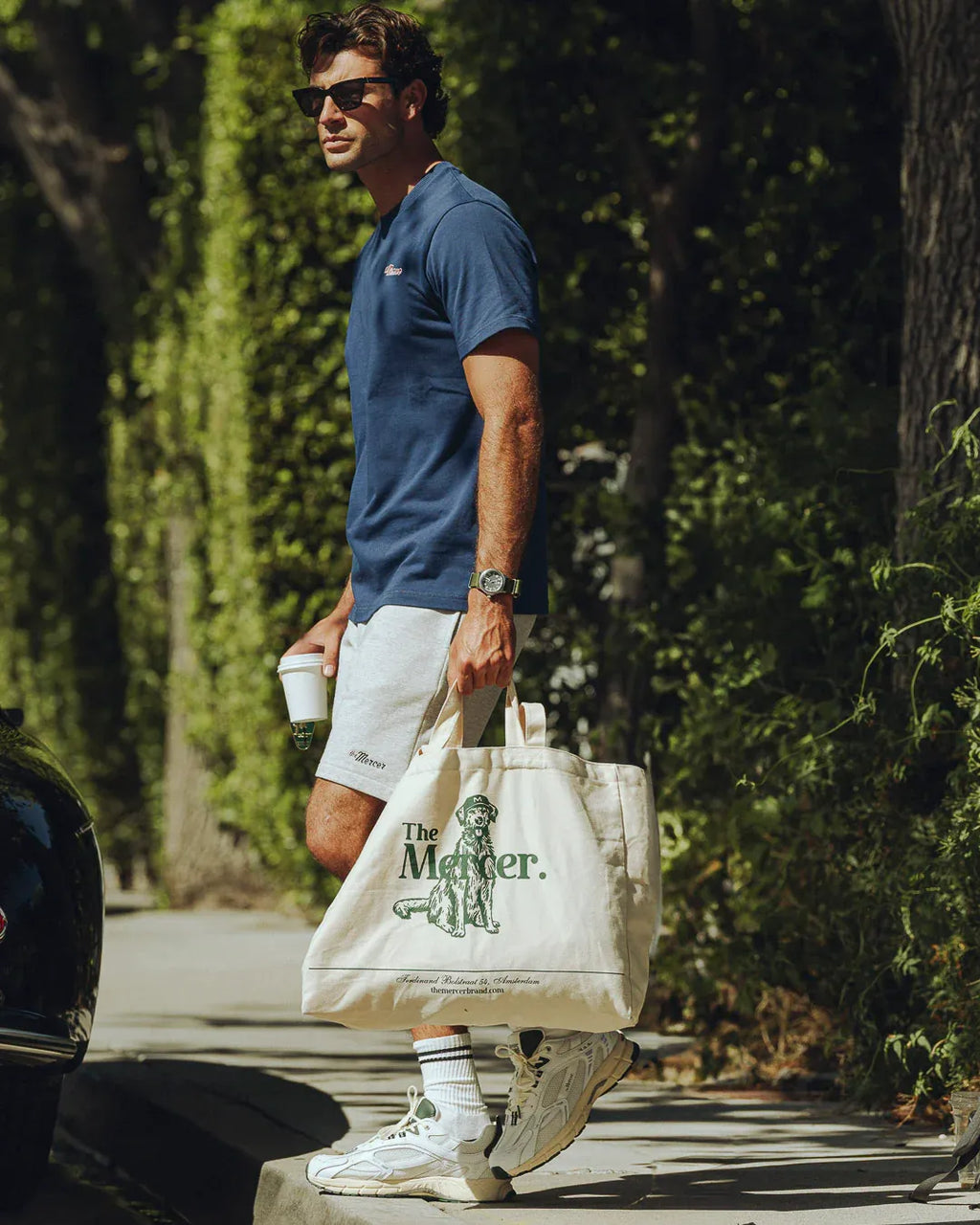 The Mercer brand The Re-Run Vintage nappa white/green