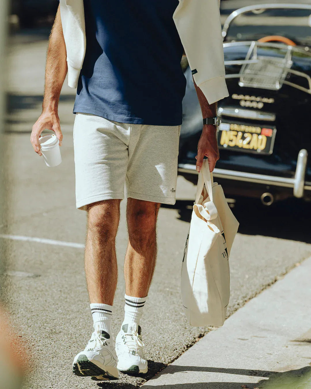 The Mercer brand The Re-Run Vintage nappa white/green