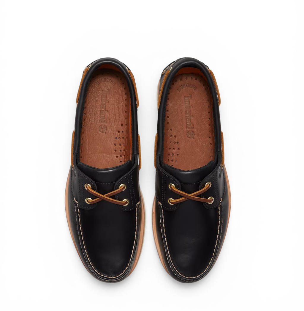 Timberland Crafted boat boat shoe navy full grain