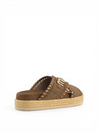Mou Criss-cross sandal metal stitching MU.SW451013A