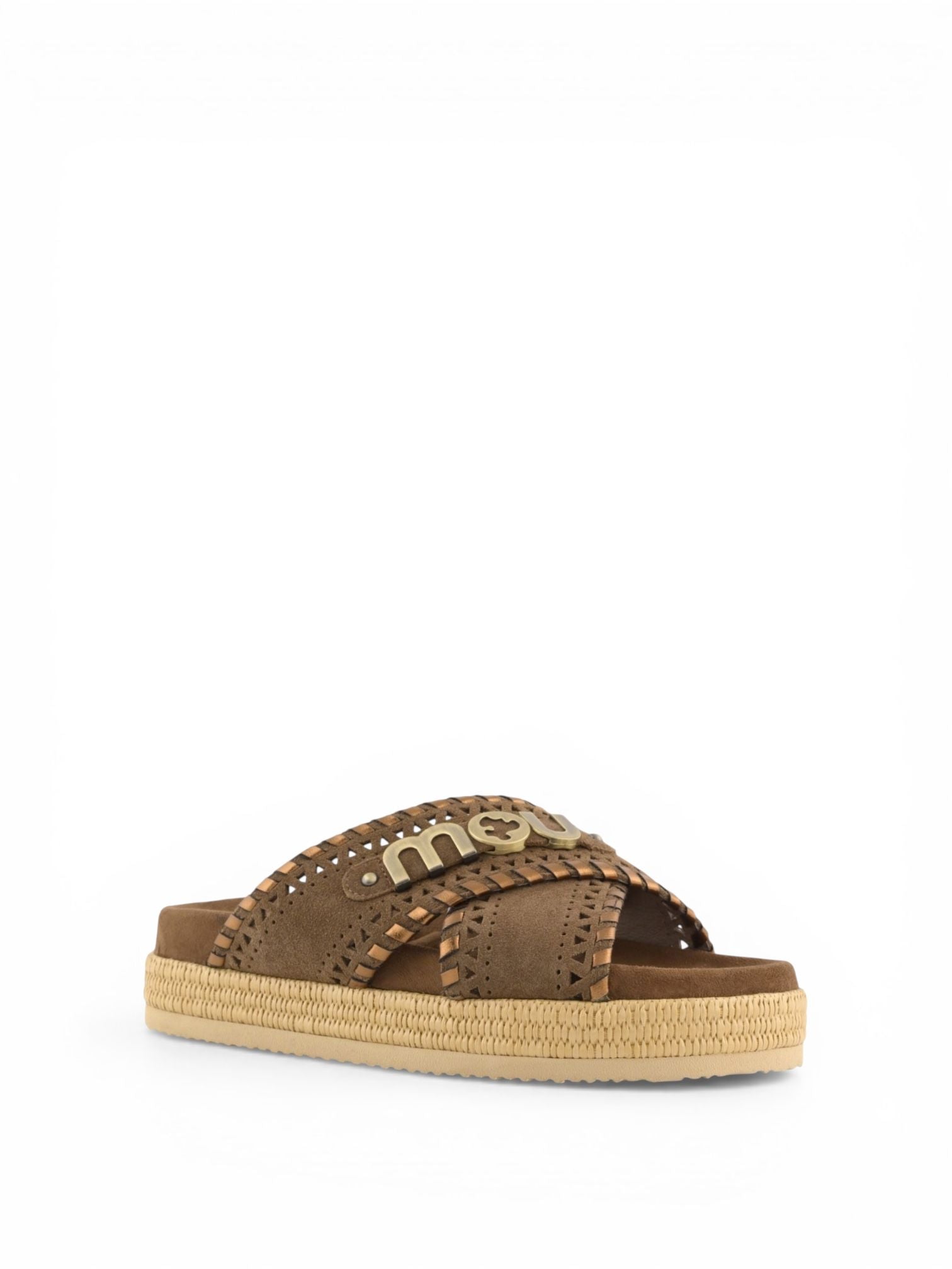 Mou Criss-cross sandal metal stitching MU.SW451013A