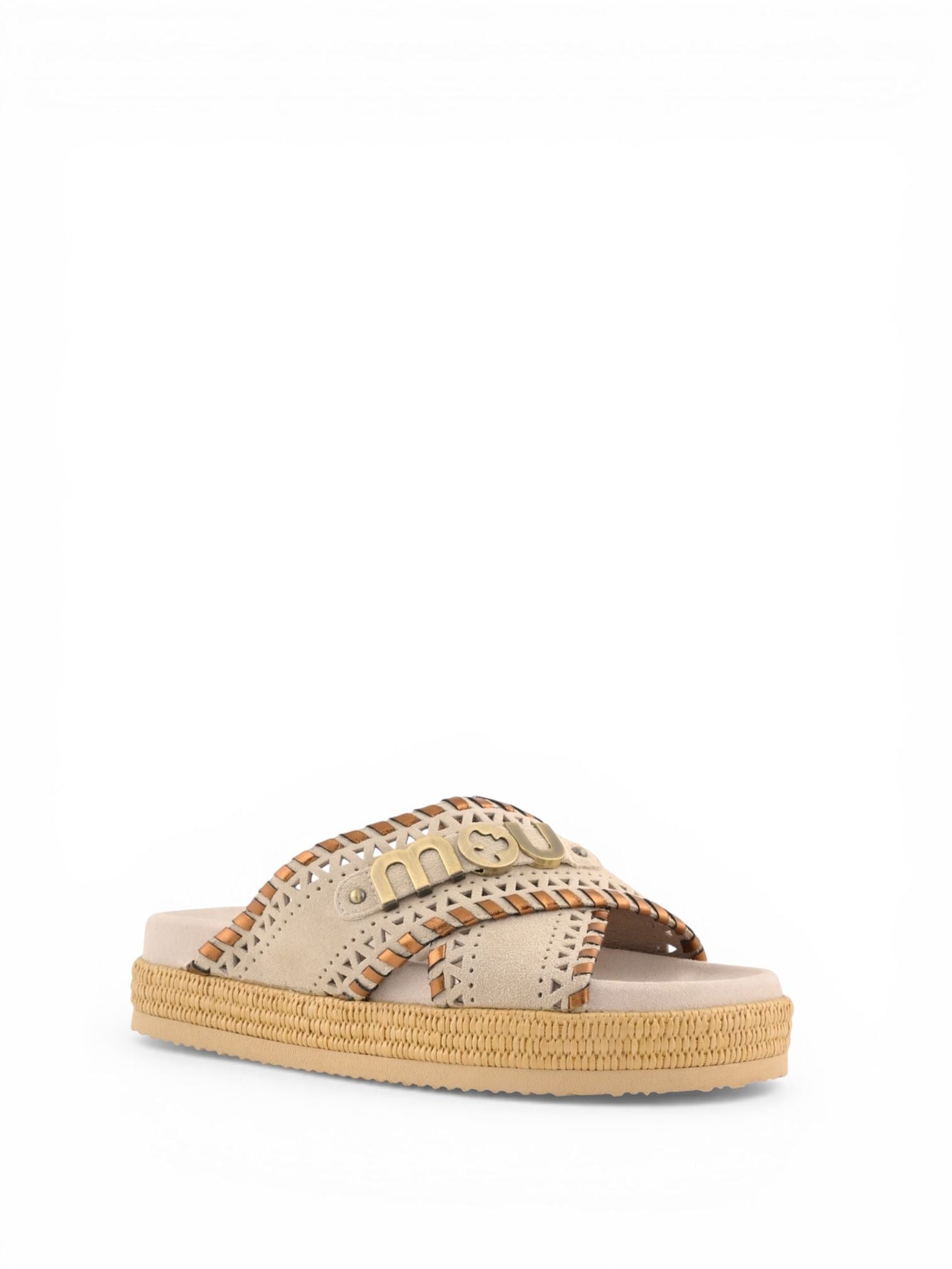 Mou Criss-cross sandal metal stitching MU.SW451013A CHLK