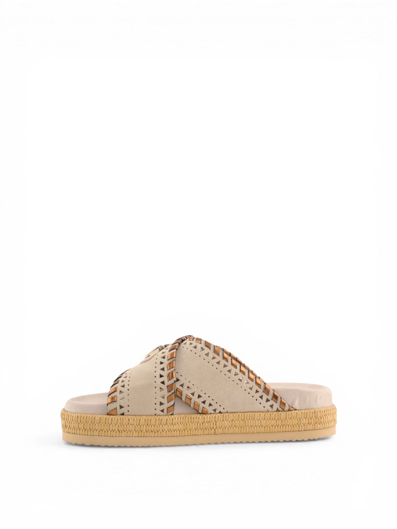 Mou Criss-cross sandal metal stitching MU.SW451013A CHLK