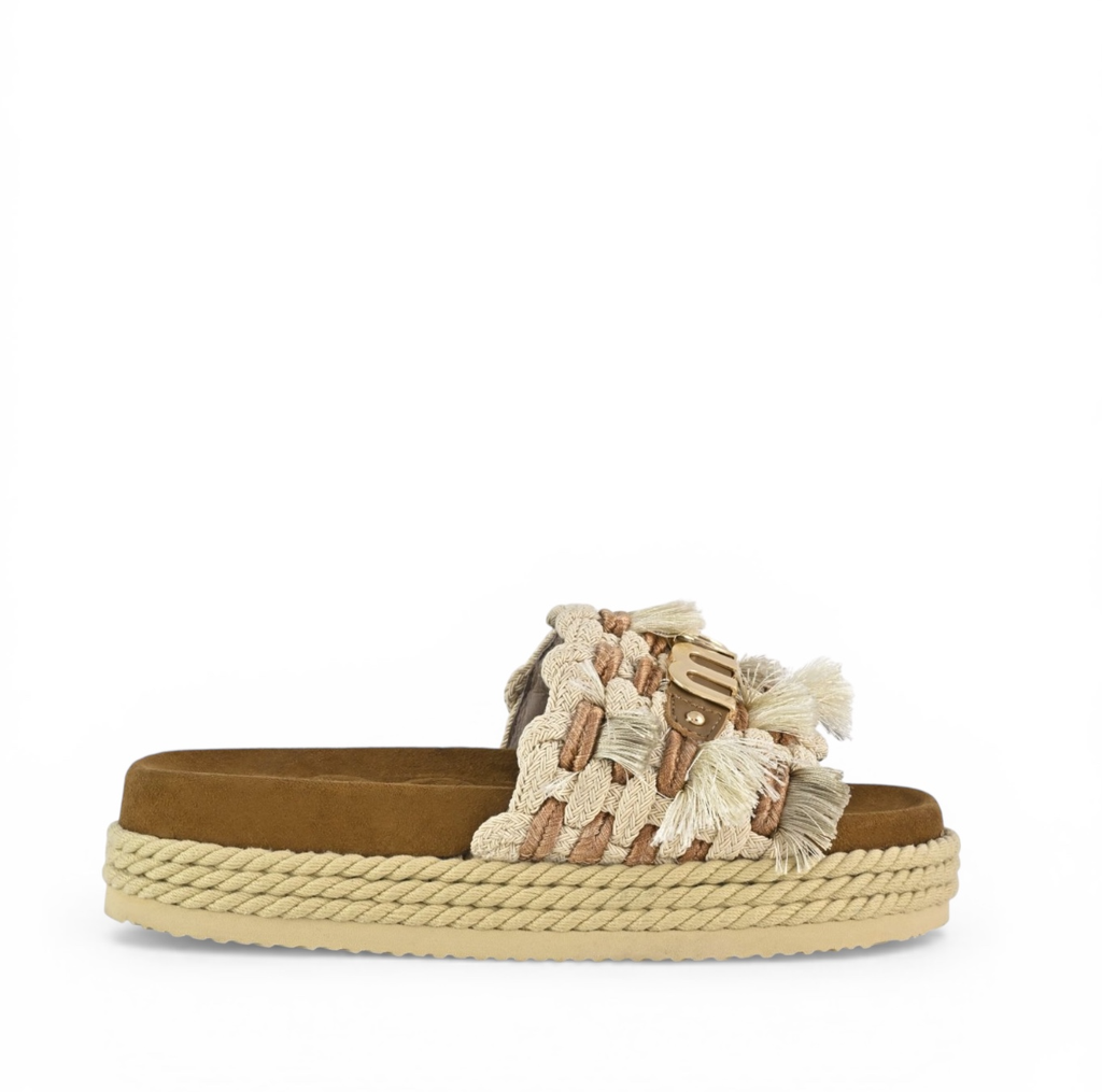 Mou Monoband rope sandal fringes MU.SW451008K