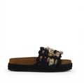 Mou Monoband rope sandal fringes MU.SW451008K BLA