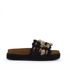 Mou Monoband rope sandal fringes MU.SW451008K BLA