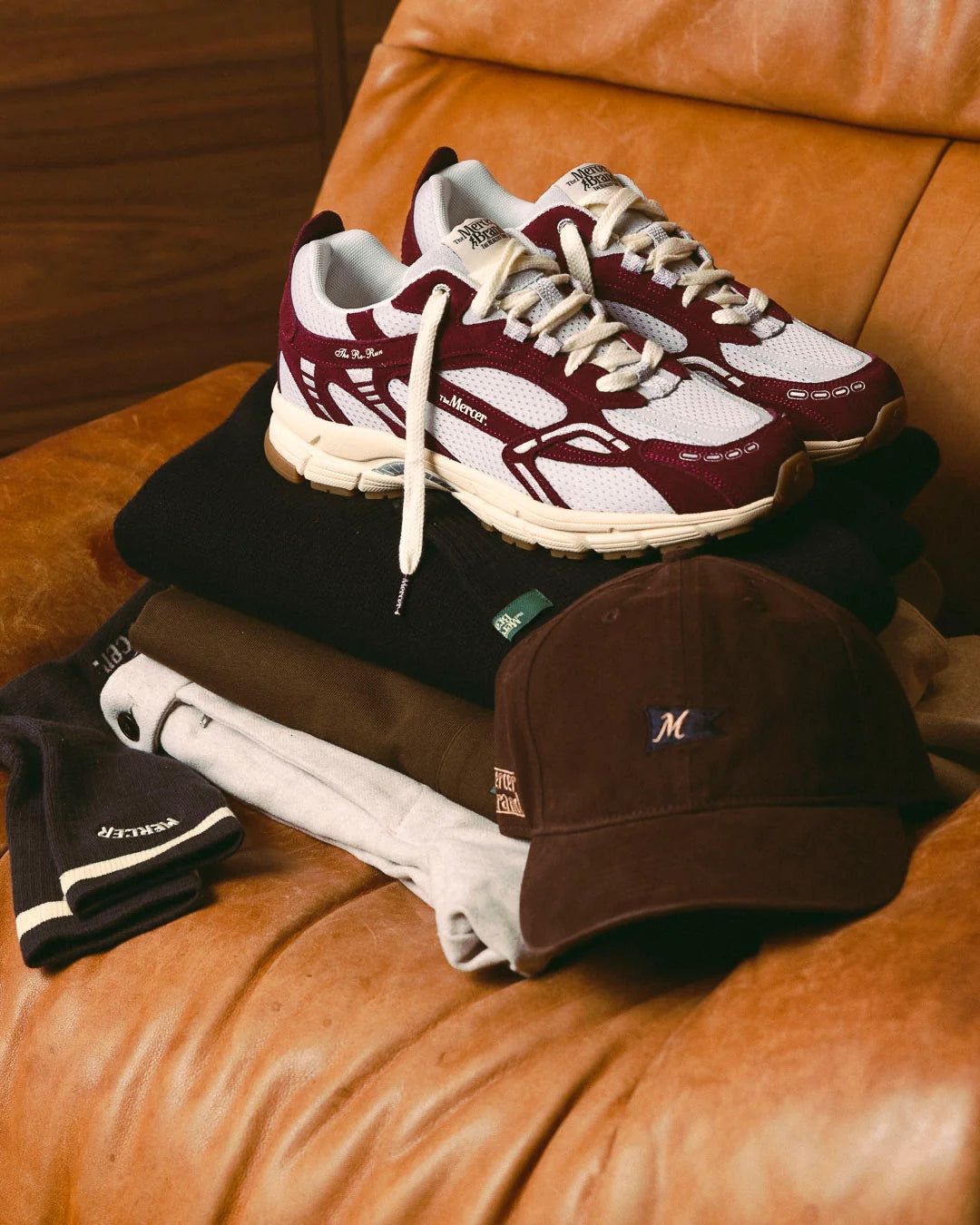 The Mercer Brand The Re-Run Vintage Dark red