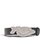 Y-3 leather graphic logo belt KZ0833