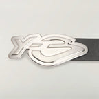 Y-3 leather graphic logo belt KZ0833