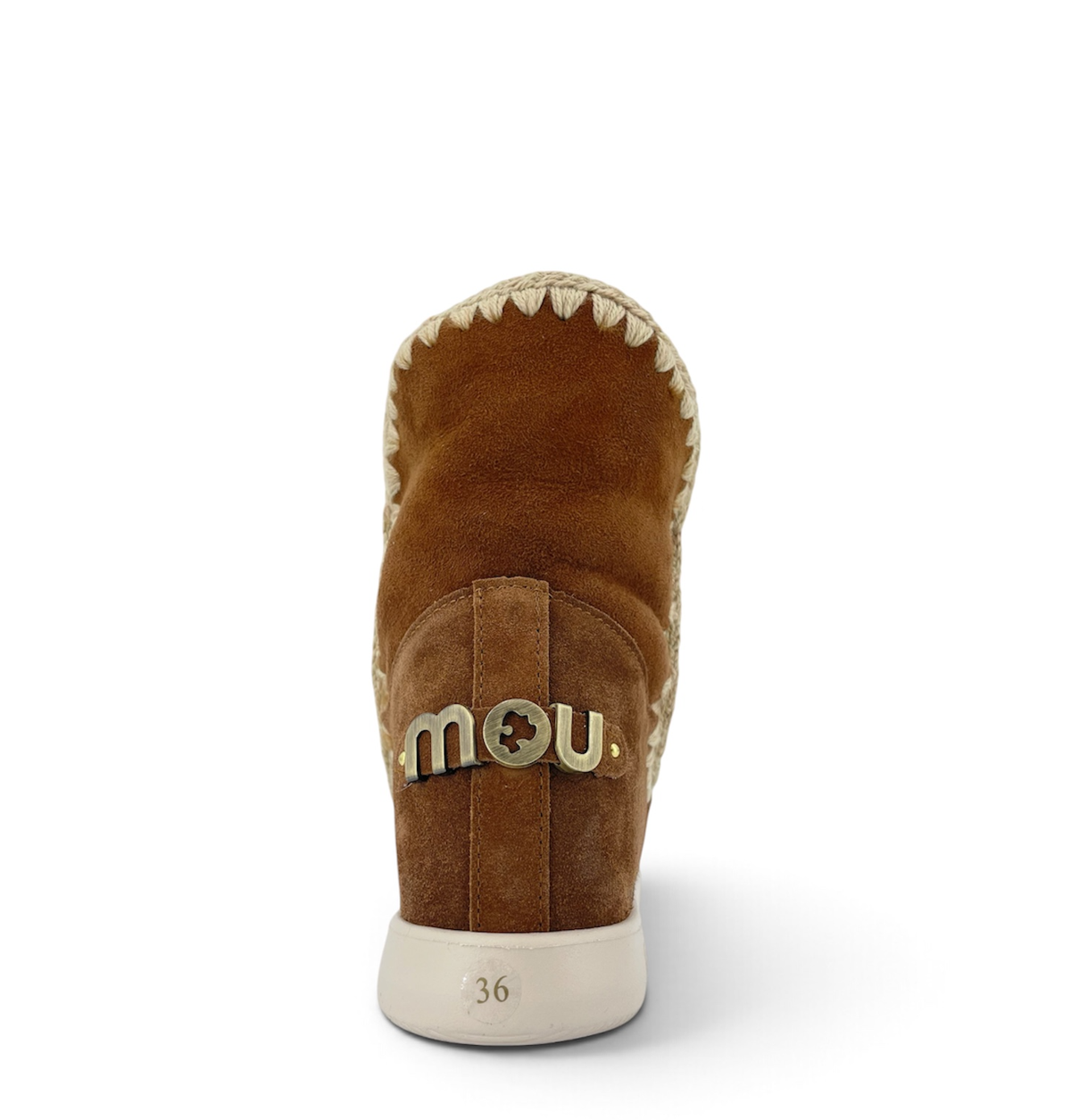 Mou New Inner Wedge Suede MU.FW771001A Cognac